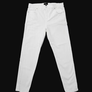 Karen Kane Off White Cotton Stretch Blend Zuma Cropped Jeans Size 16